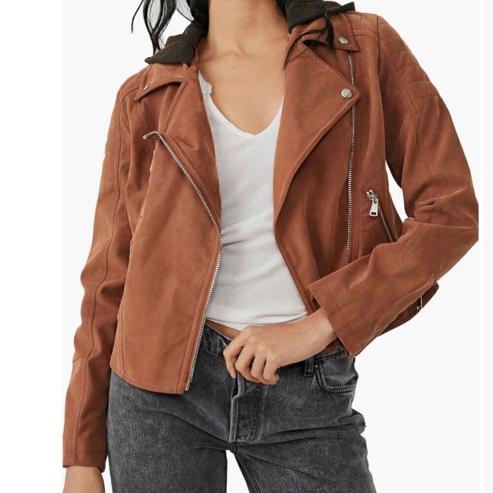 Free People | Harriett Hooded Moto Jacket